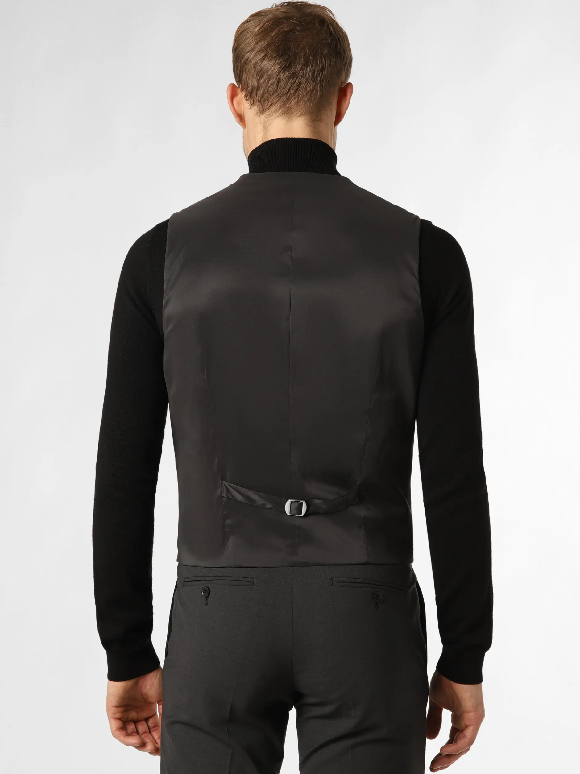 Finshley & Harding London Herren Baukasten-Weste in anthrazit