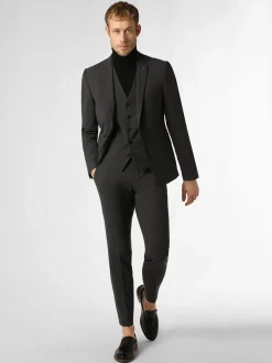 Finshley & Harding London Herren Baukasten-Weste in anthrazit