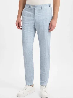Finshley & Harding London Herren Baukasten-Anzughose - Hoxdon in hellblau