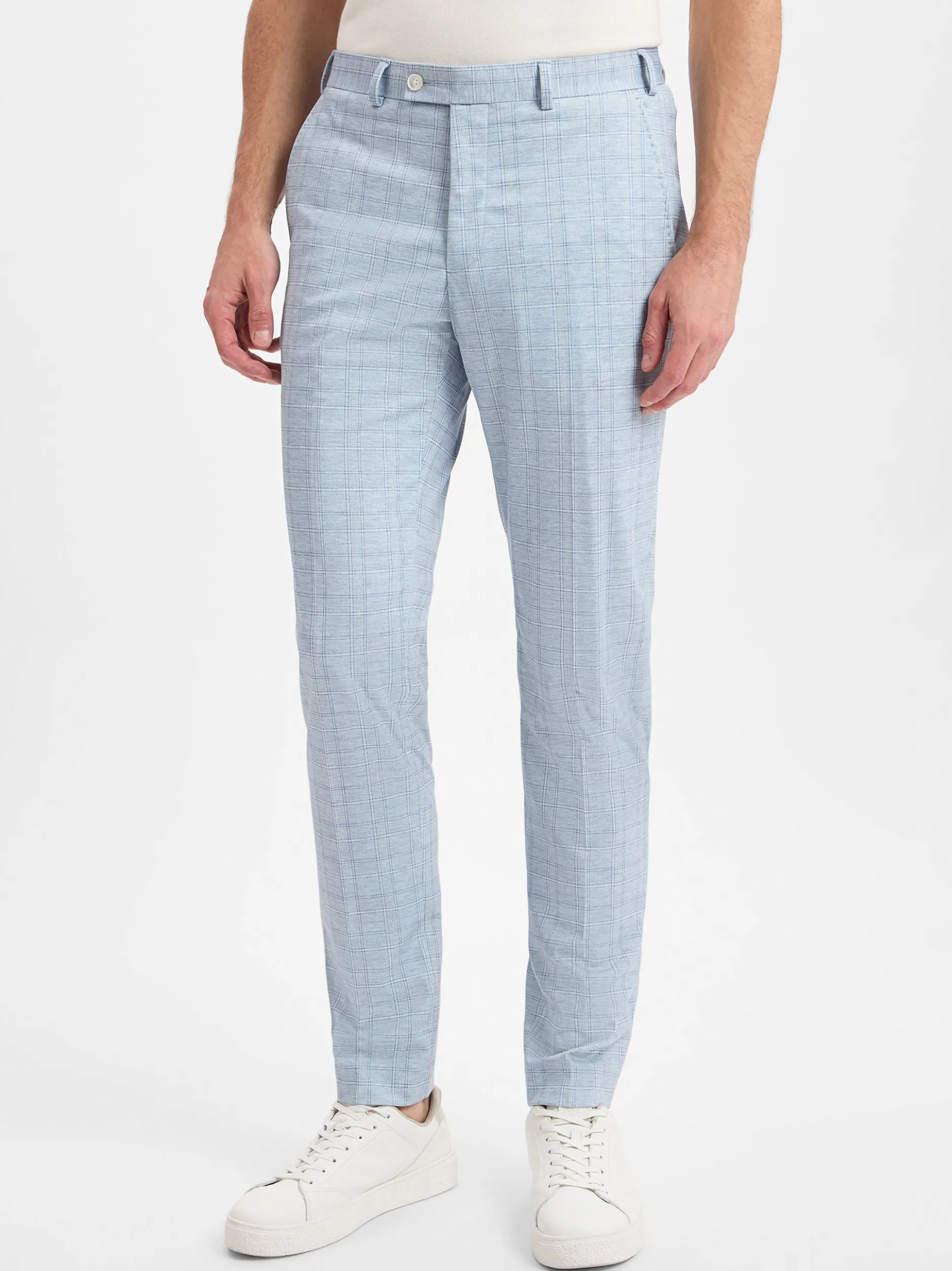 Finshley & Harding London Herren Baukasten-Anzughose - Hoxdon in hellblau