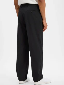 Finshley & Harding London Herren Baukasten-Hose Relaxed Fit - Jaxdon in schwarz