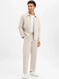 Finshley & Harding London Herren Stoffhose - Cross in kitt