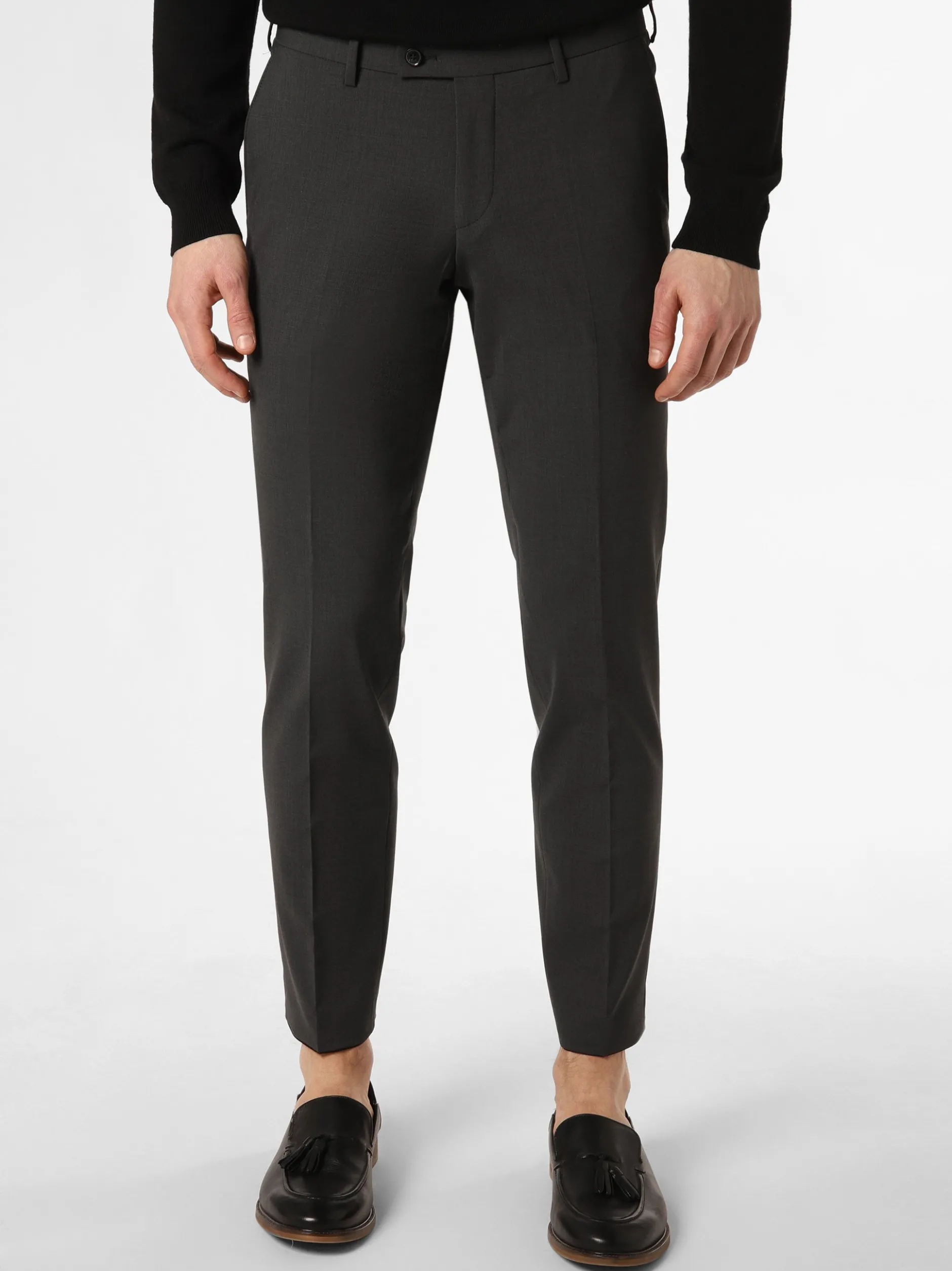 Finshley & Harding London Herren Baukasten-Hose - Hoxdon in anthrazit