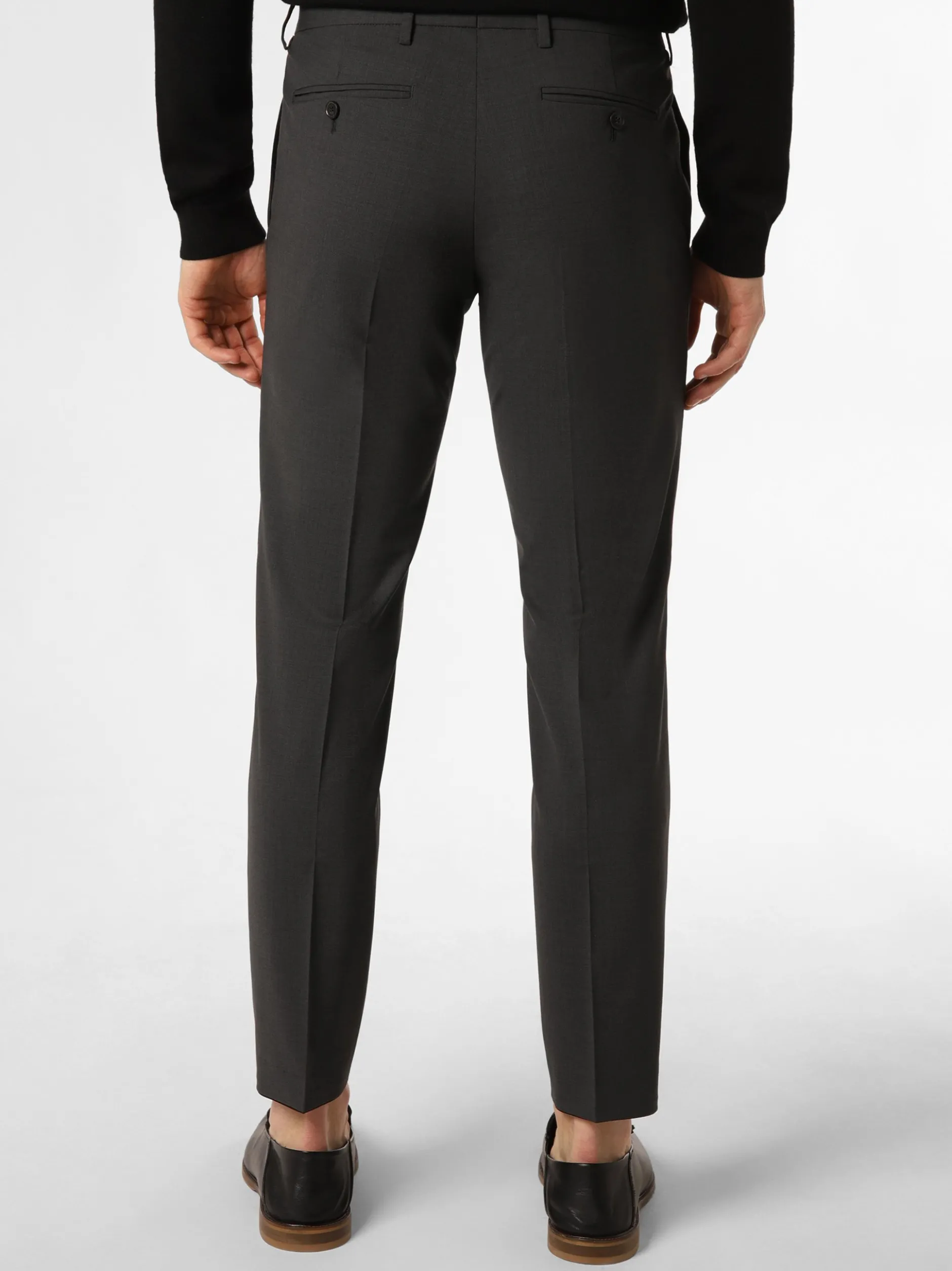 Finshley & Harding London Herren Baukasten-Hose - Hoxdon in anthrazit