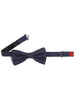 Finshley & Harding London Herren Fliege mit Seiden-Anteil in indigo