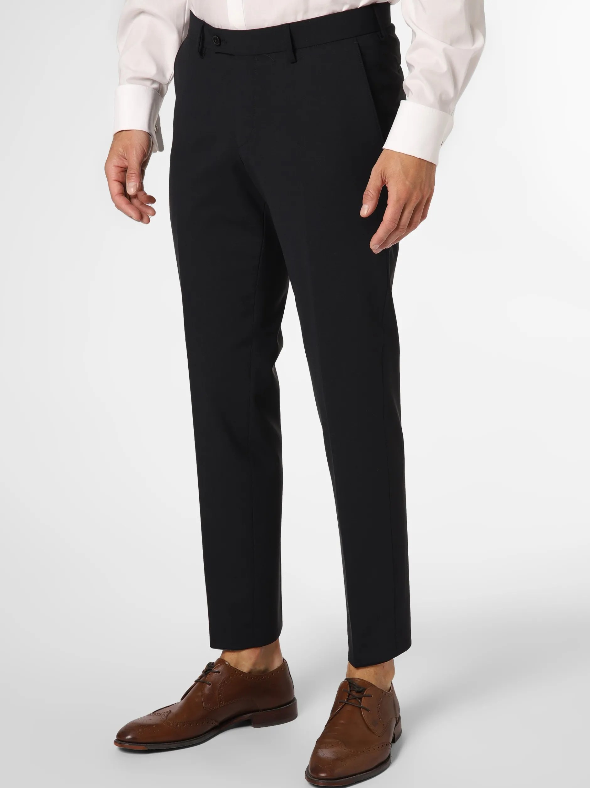 Finshley & Harding London Herren Baukasten-Hose - Hoxdon in marine