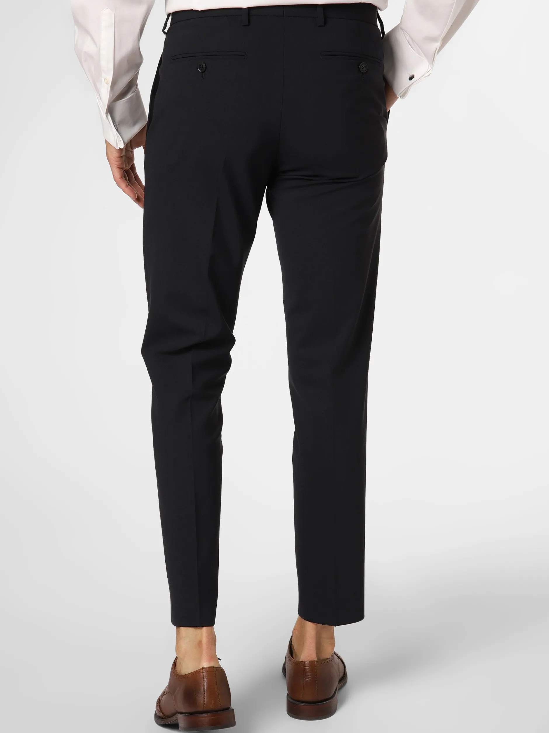 Finshley & Harding London Herren Baukasten-Hose - Hoxdon in marine
