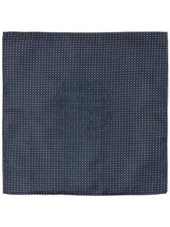 Finshley & Harding London Herren Krawatte und Einstecktuch in marine blau