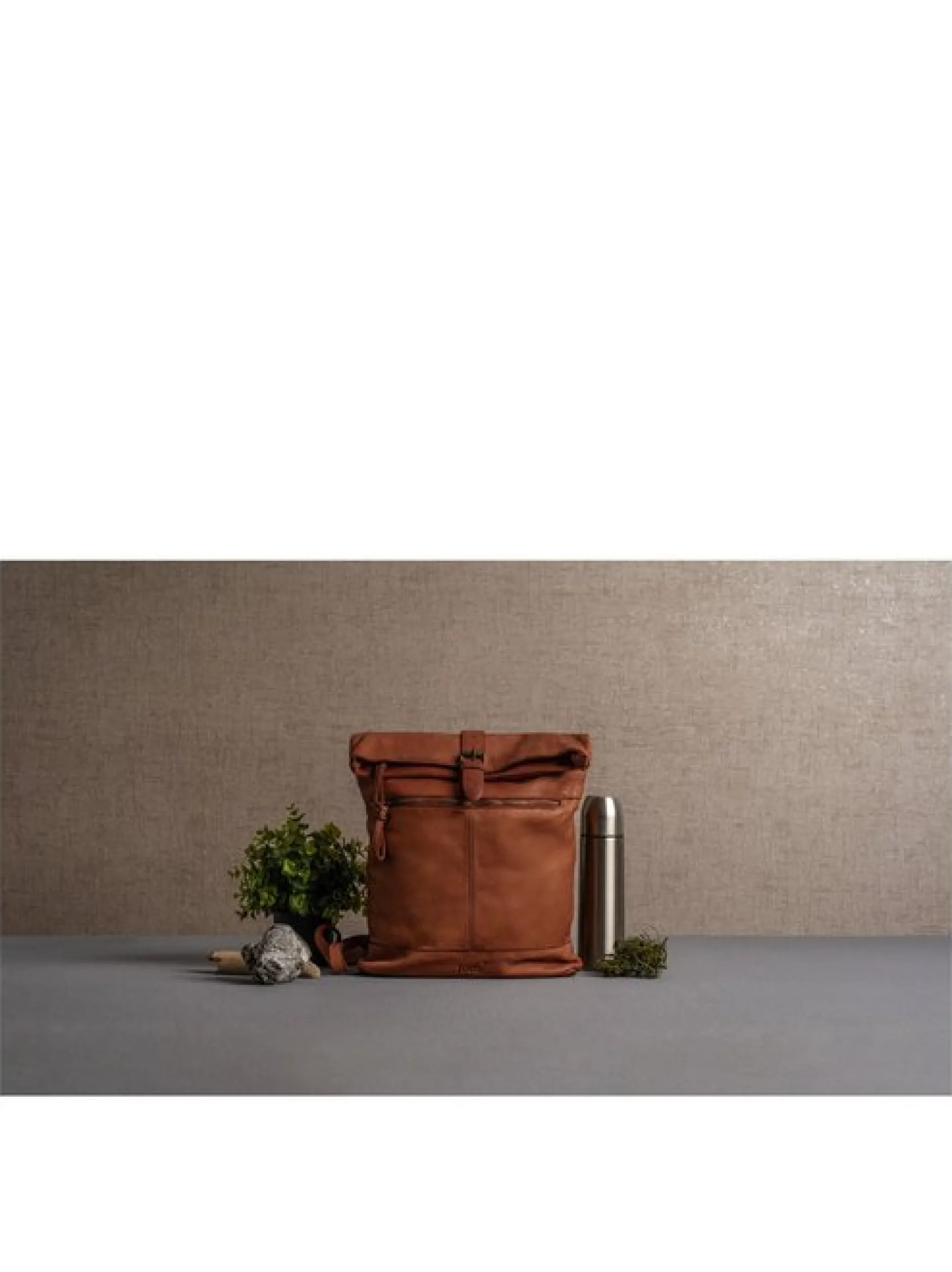 forty° Unisex Rucksack in cognac