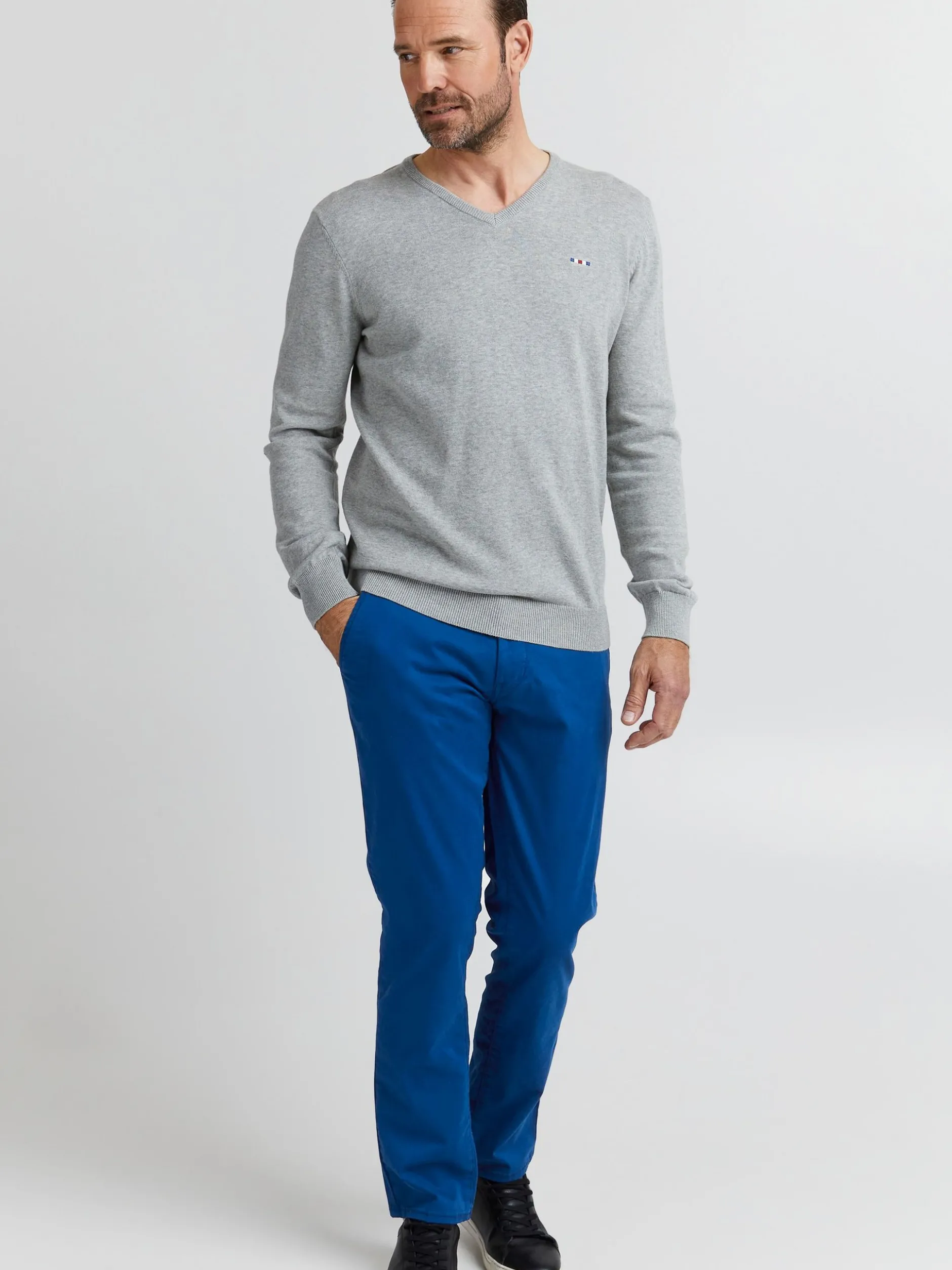 FQ1924 Herren Chinohose - FQRyan in blau