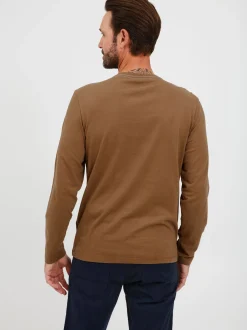 FQ1924 Herren Henleyshirt - FQRolf in braun