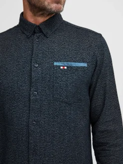 FQ1924 Herren Langarmhemd - FQSteven in marine