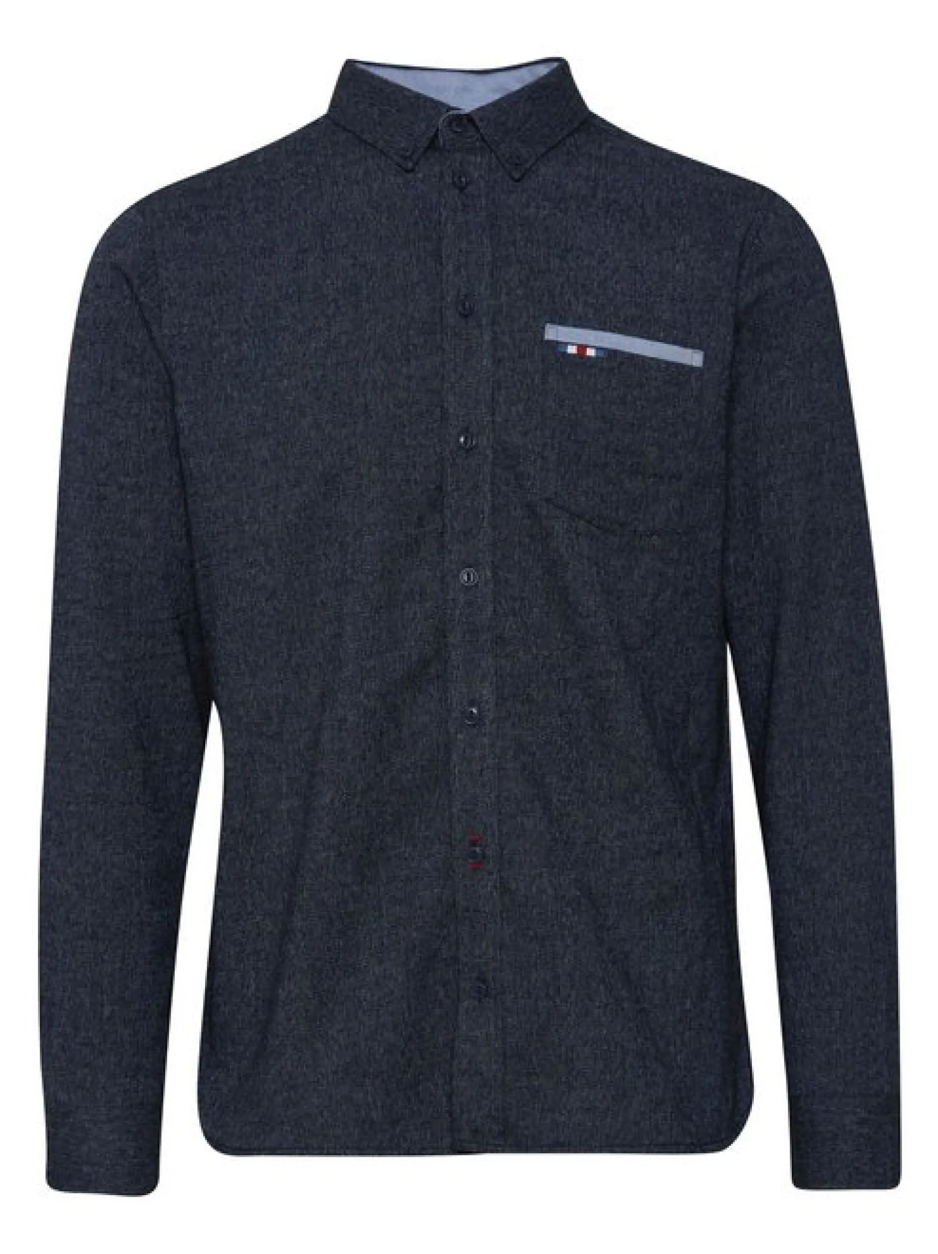FQ1924 Herren Langarmhemd - FQSteven in marine
