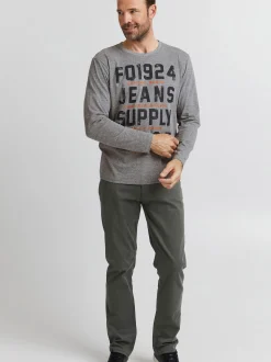 FQ1924 Herren Langarmshirt - FQNoxan in grau