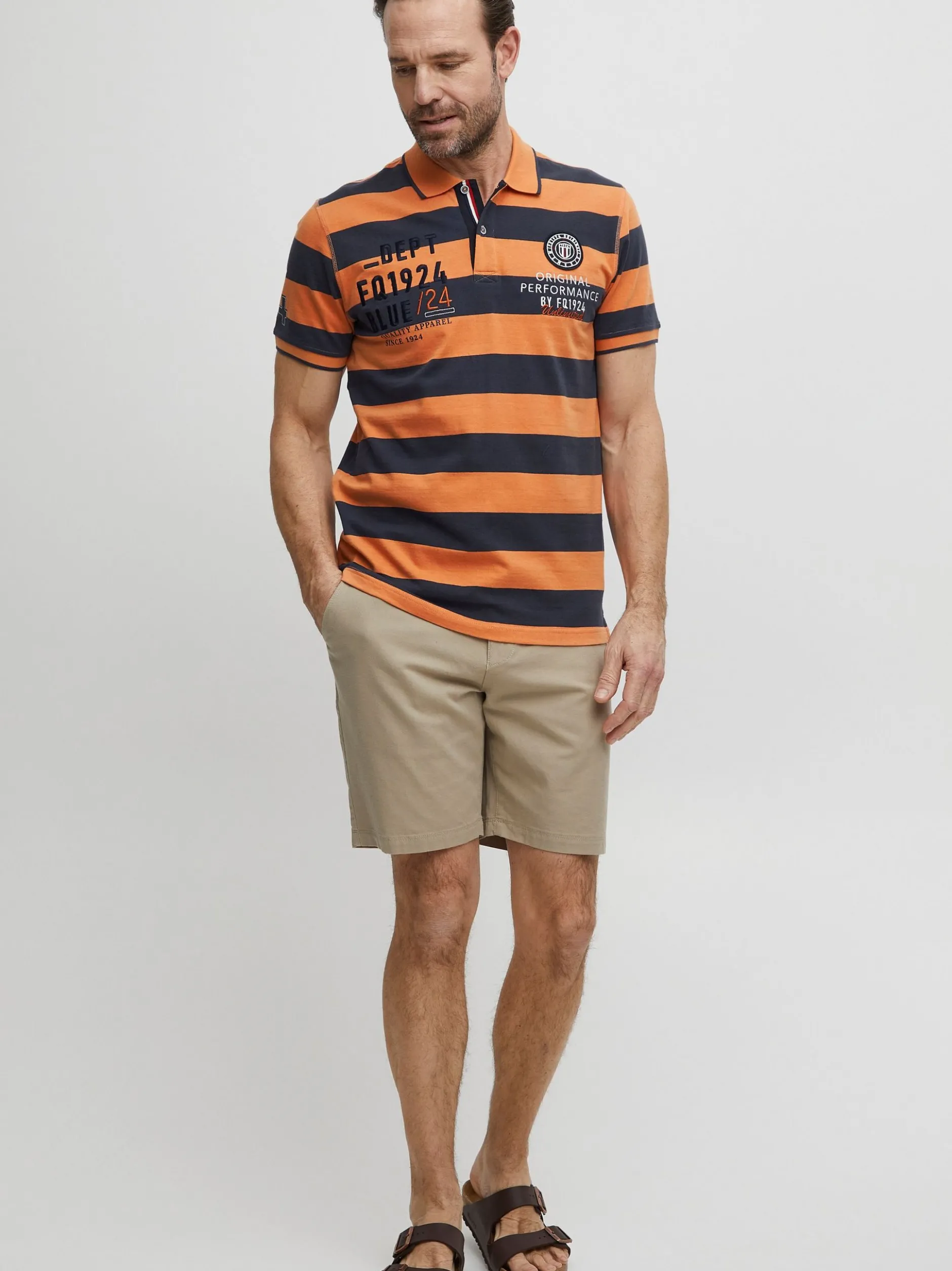 FQ1924 Herren Poloshirt - FQHarald in orange