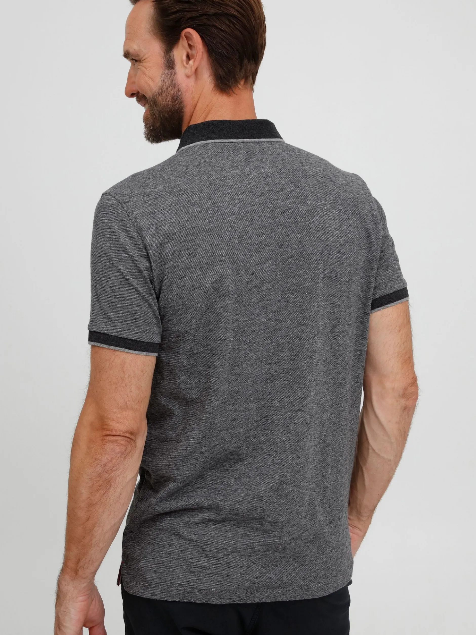 FQ1924 Herren Poloshirt - FQPetri in anthrazit