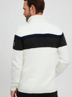 FQ1924 Herren Strickjacke - FQEdvard in weiß