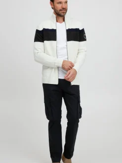 FQ1924 Herren Strickjacke - FQEdvard in weiß