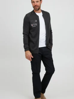 FQ1924 Herren Strickjacke - FQErland in anthrazit