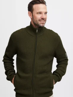 FQ1924 Herren Strickjacke - FQKyle in grün