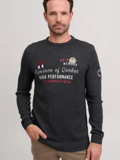 FQ1924 Herren Strickpullover - FQErlo in anthrazit