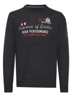 FQ1924 Herren Strickpullover - FQErlo in anthrazit