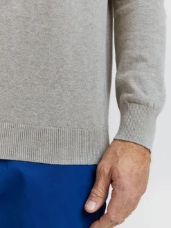 FQ1924 Herren Strickpullover - FQFynjard in grau