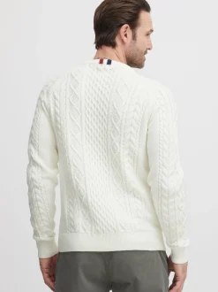 FQ1924 Herren Strickpullover - FQKyle in weiß