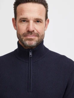 FQ1924 Herren Strickpullover - FQKyle in blau