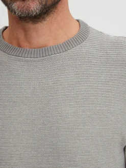 FQ1924 Herren Strickpullover - FQLeon in grau