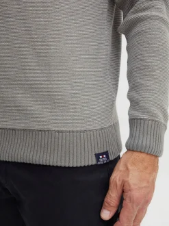FQ1924 Herren Strickpullover - FQLeon in grau