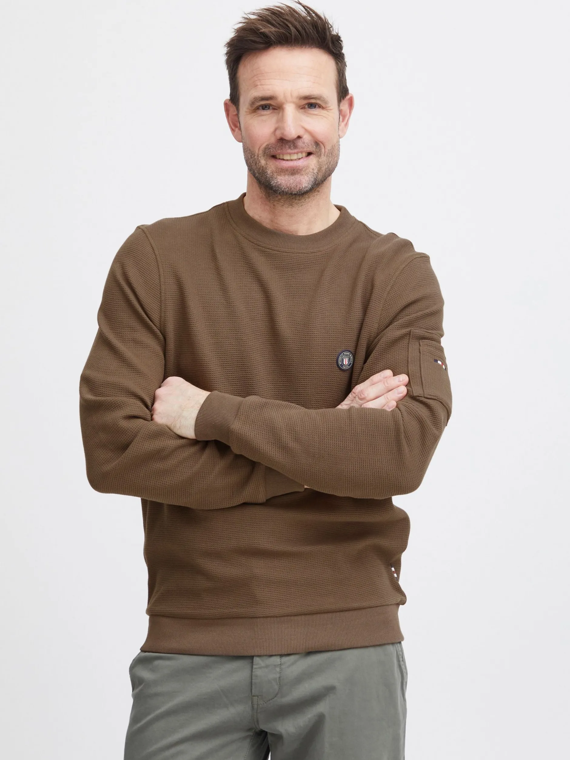 FQ1924 Herren Sweatshirt - FQWilliam in braun