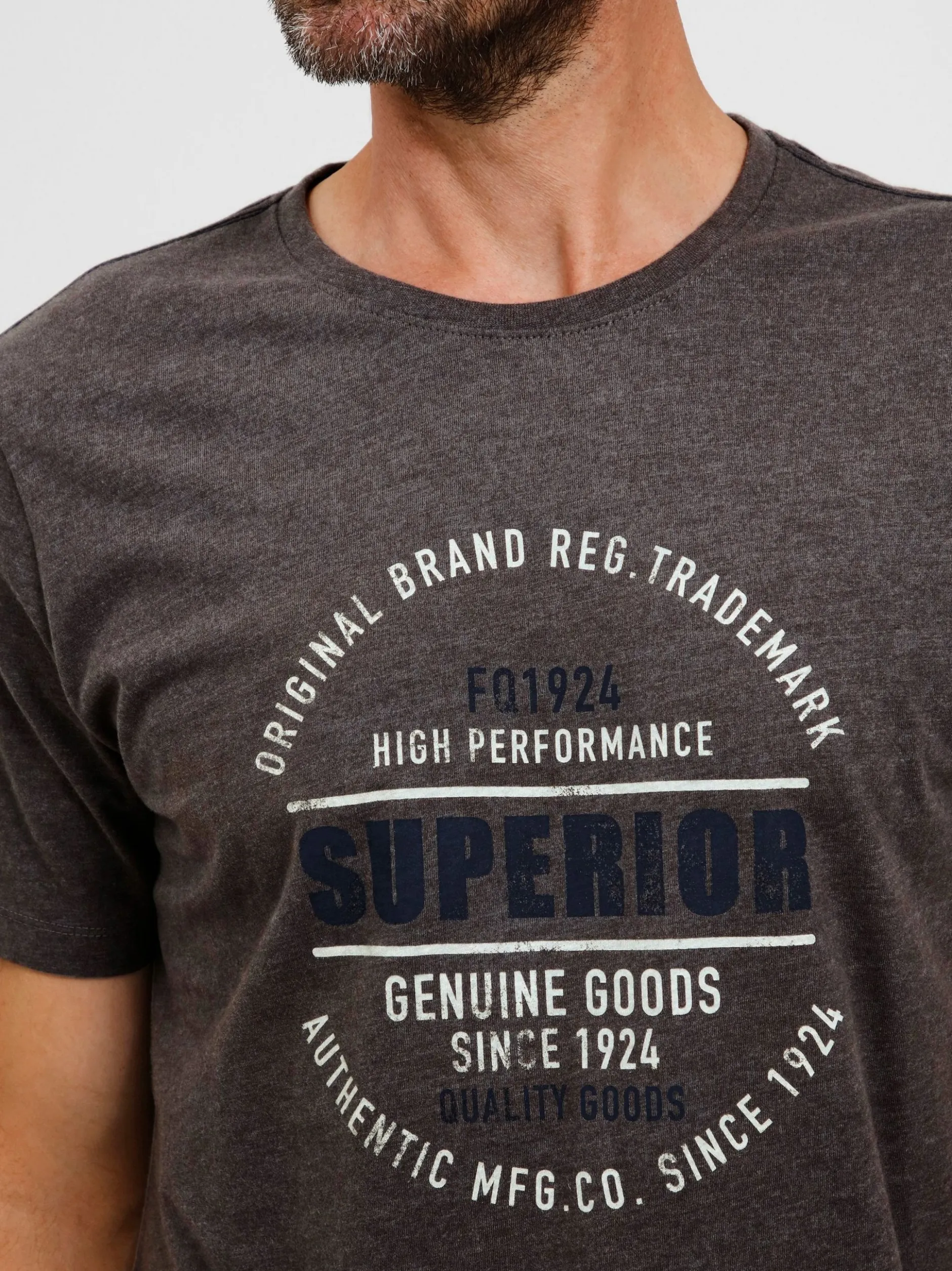 FQ1924 Herren T-Shirt - FQRiko in grau