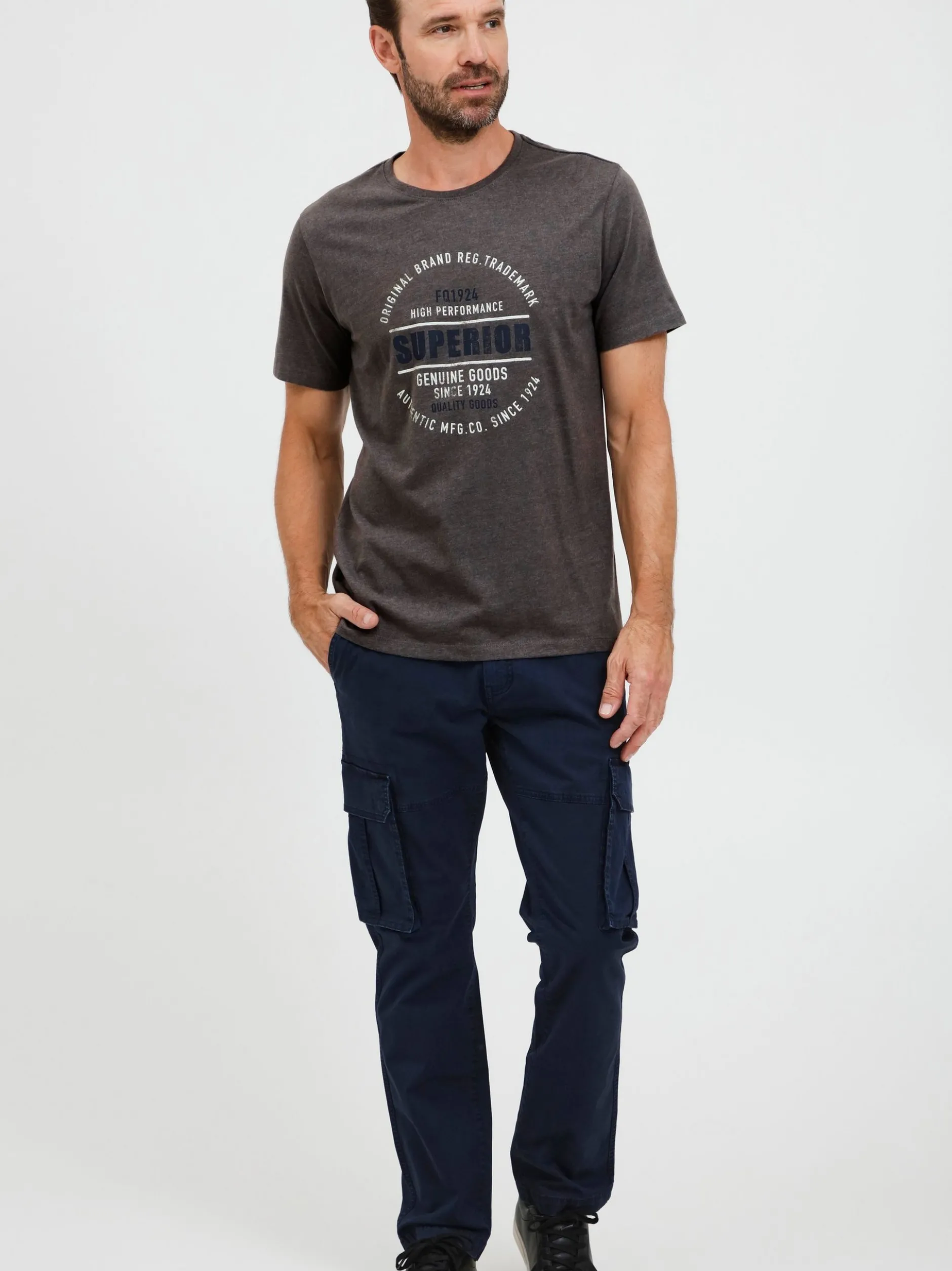 FQ1924 Herren T-Shirt - FQRiko in grau