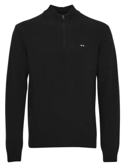 FQ1924 Herren Wollpullover - FQKyle in schwarz