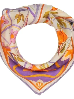 Fraas Damen Seidentuch in orange mehrfarbig