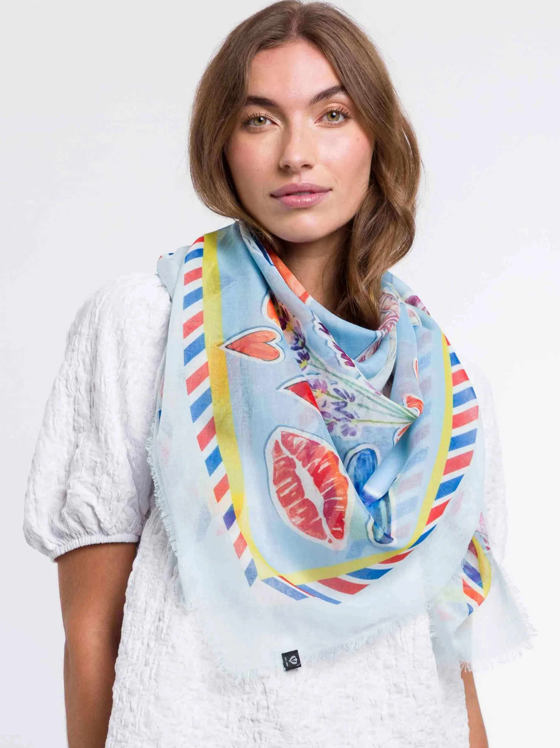 Fraas Damen Tuch in hellblau