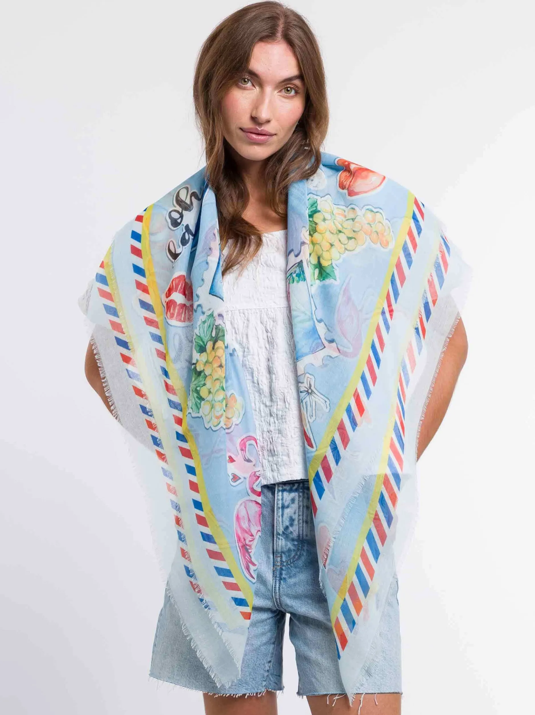 Fraas Damen Tuch in hellblau