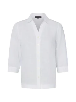 Franco Callegari Damen Bluse in weiß - Ärmel: 3/4 Arm
