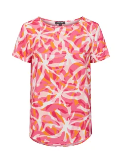 Franco Callegari Damen Blusenshirt - Carry in pink orange
