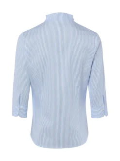 Franco Callegari Damen Bluse in hellblau weiß