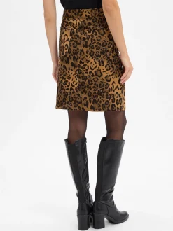Franco Callegari Damen Cordrock in braun schwarz