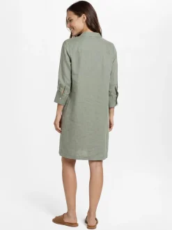 Franco Callegari Damen Leinenkleid in schilf