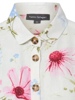 Franco Callegari Damen Leinenbluse in weiß