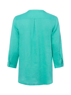 Franco Callegari Damen Leinenbluse in smaragd