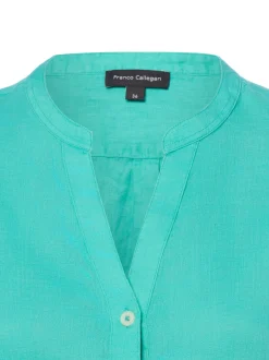 Franco Callegari Damen Leinenbluse in smaragd