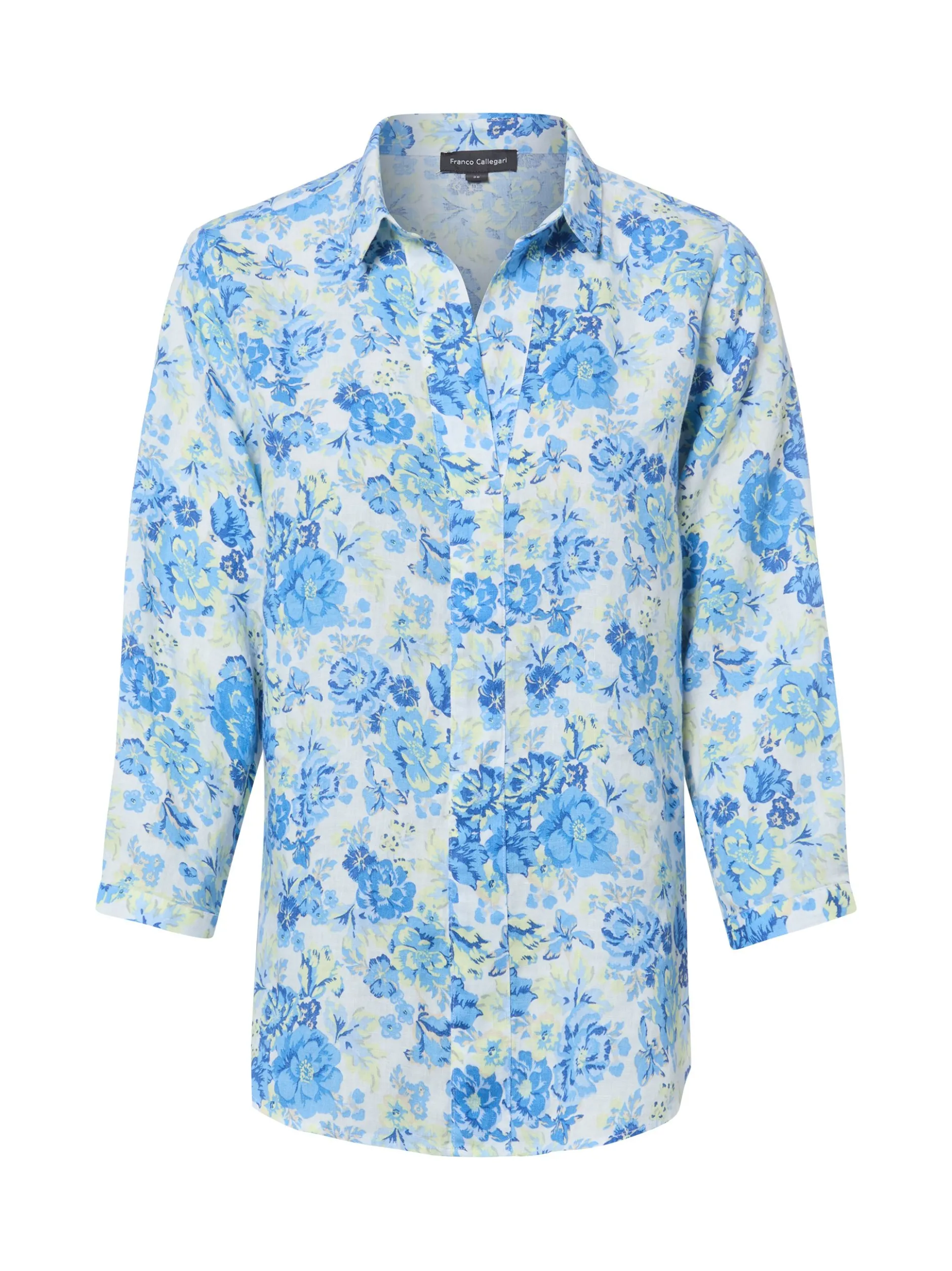 Franco Callegari Damen Leinenbluse in royal