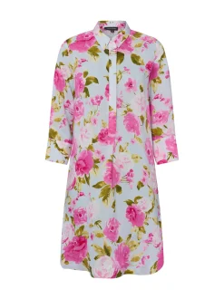 Franco Callegari Damen Leinenkleid in rosa pink