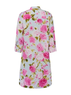 Franco Callegari Damen Leinenkleid in rosa pink