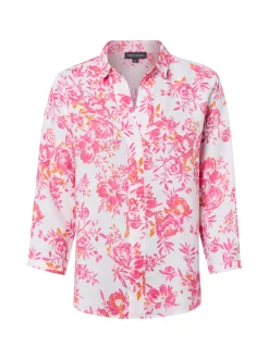 Franco Callegari Damen Leinenbluse in pink
